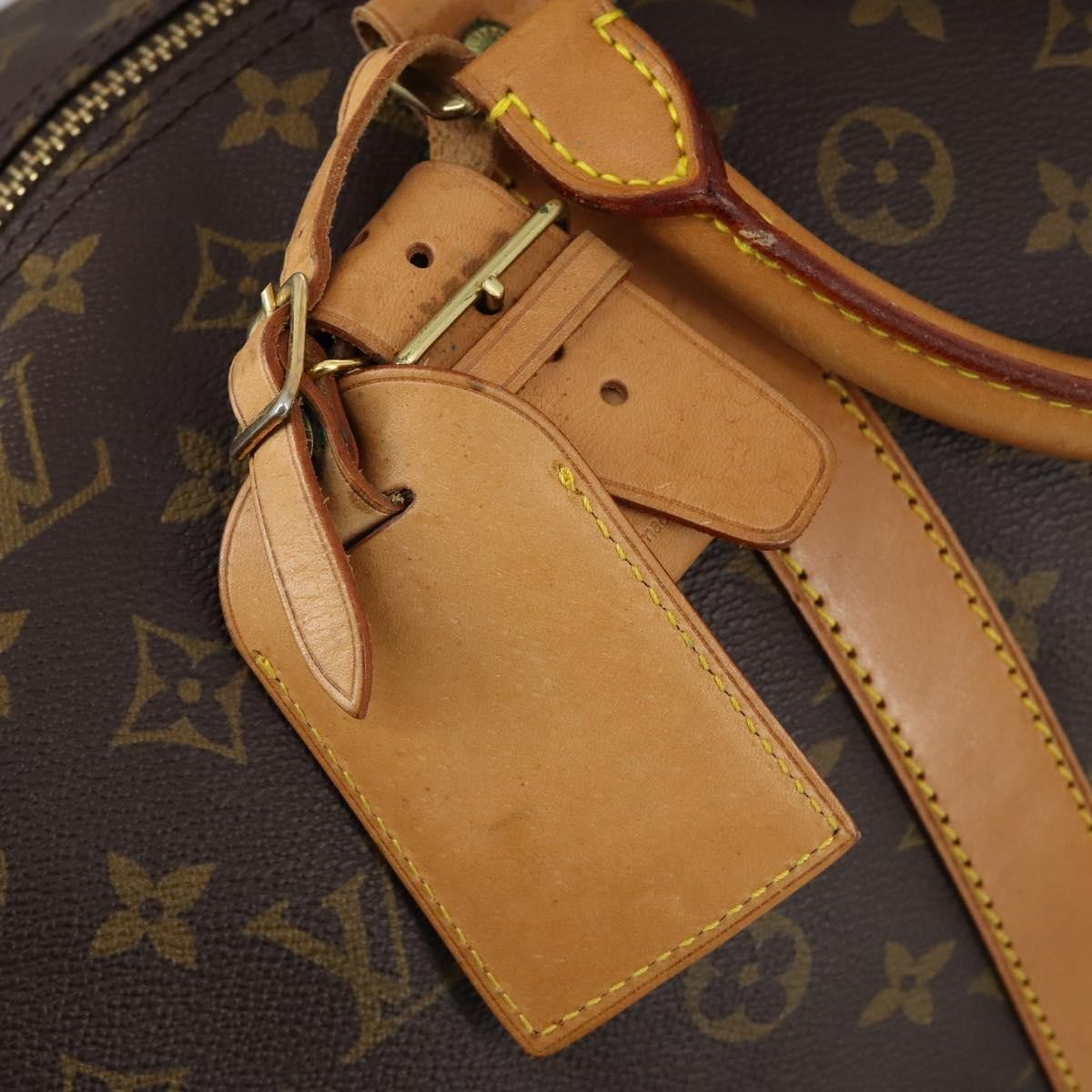 Louis Vuitton Keepall Bandouliere Bag Monogram Canvas, BROWN, CANVAS, Travel bag