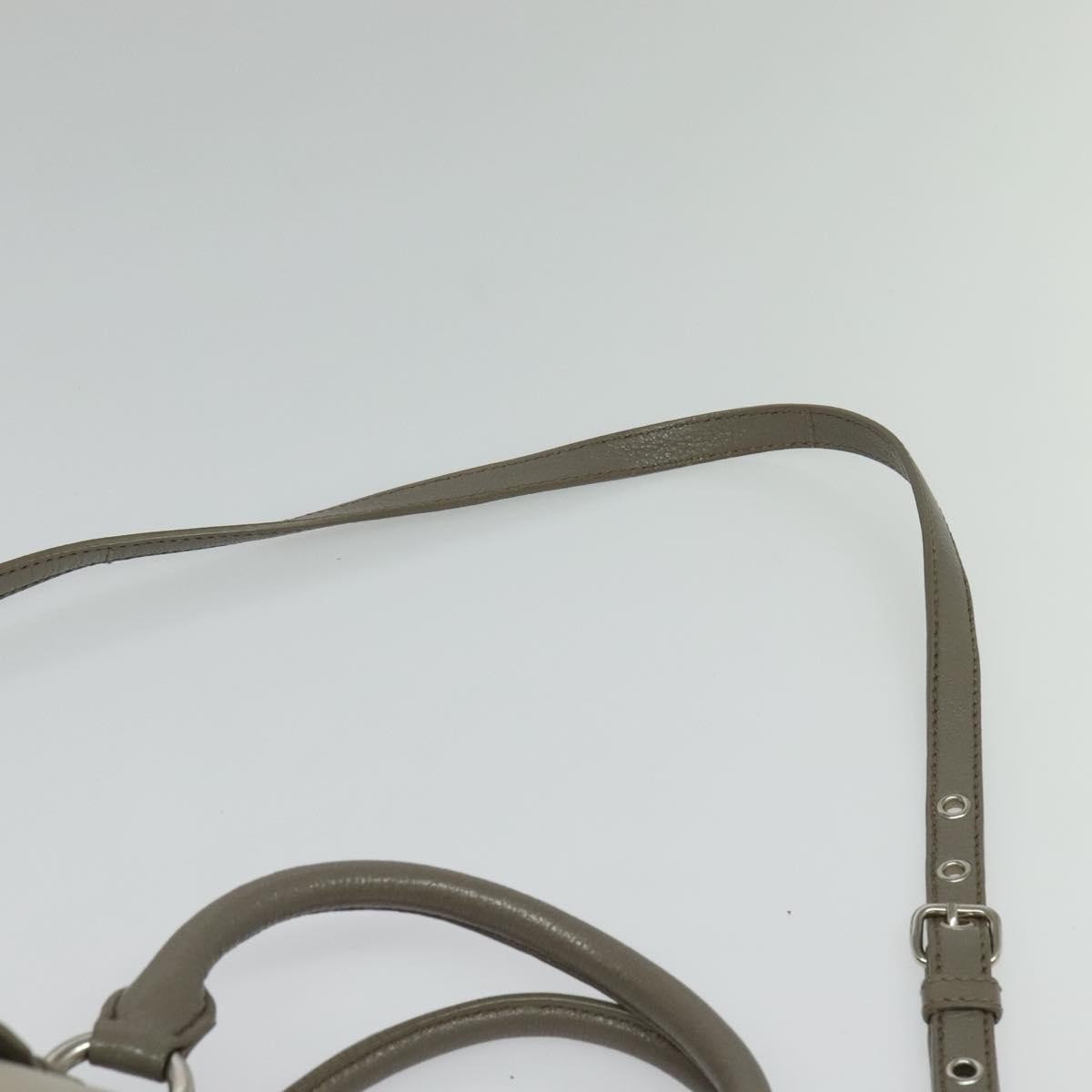 Miu Miu Madras Bowler Bag Leather, GRAY, LEATHER, Handbag