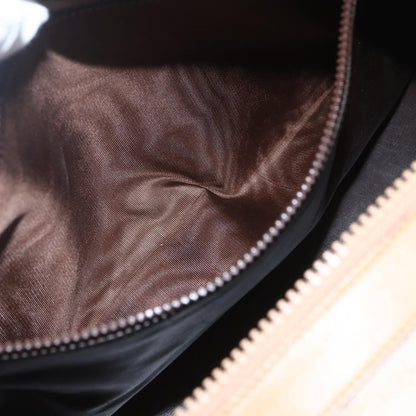 Celine Vintage Macadam Boston bag Canvas and Leather, BEIGE, CANVAS, Travel bag