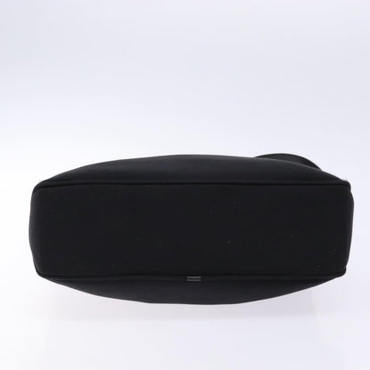 Salvatore Ferragamo Vala Shoulder Bag Canvas, BLACK, CANVAS, Shoulder bag