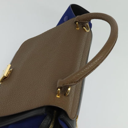 Celine Trapeze Bag Leather, BEIGE, LEATHER, Handbag