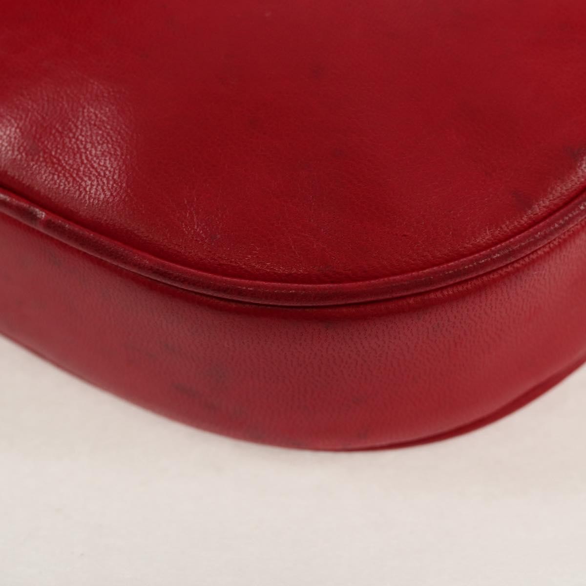 Chanel Vintage Oval CC Tassel Crossbody Bag Leather, RED, LEATHER, Shoulder bag