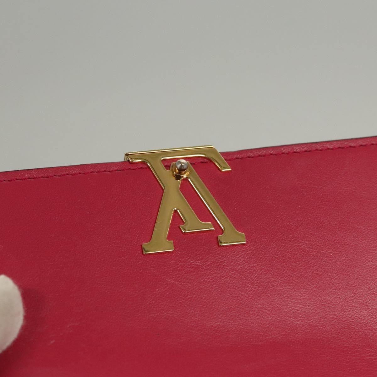 Louis Vuitton Capucines Compact wallet Leather, BLACK, LEATHER, Wallets