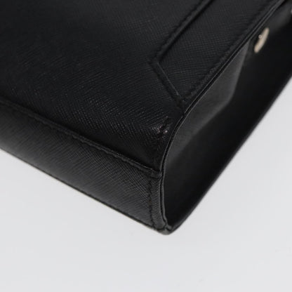 Burberry Zip Pouch Leather, BLACK, LEATHER, Clutche & pouche