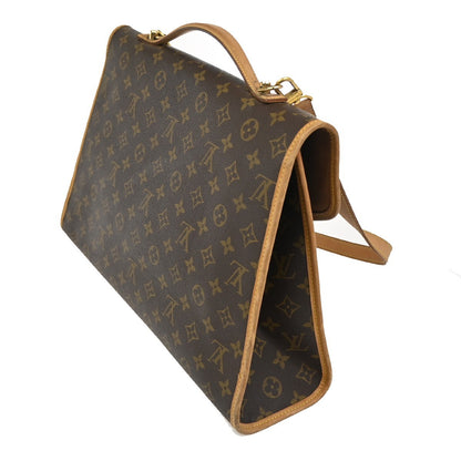 Louis Vuitton Beverly Briefcase Monogram Canvas, BROWN, CANVAS, Briefcase