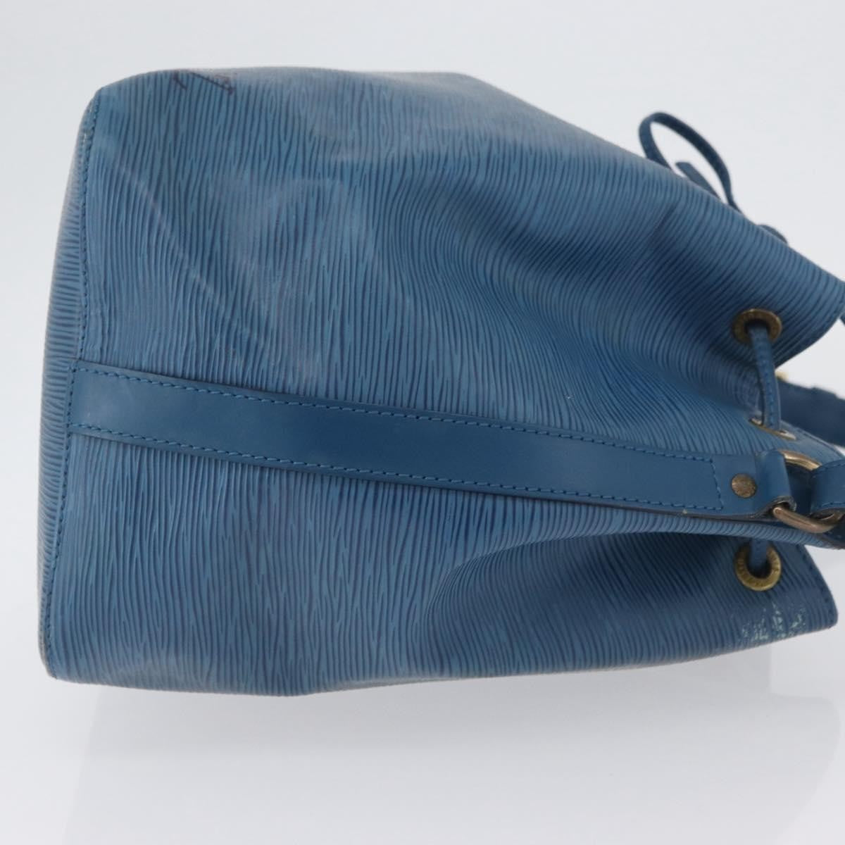 Louis Vuitton Petit Noe Handbag Epi Leather, Blue, Leather, Shoulder Bag
