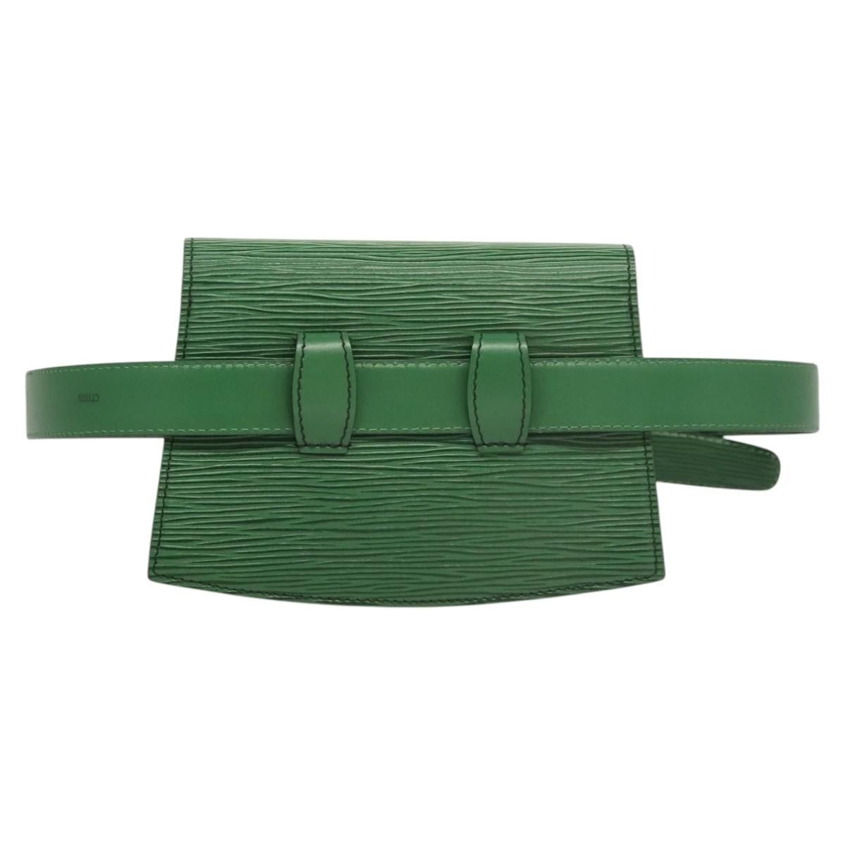Louis Vuitton Tilsitt Bum Bag Epi Leather, GREEN, LEATHER, Travel bag