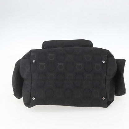 Salvatore Ferragamo Gancini Tote Nylon, Black, Nylon, Tote Bag