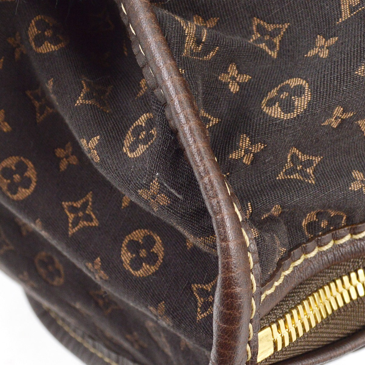 Louis Vuitton Keepall Bag Limited Edition Initiales Mini Lin, BROWN, CANVAS, Travel bag