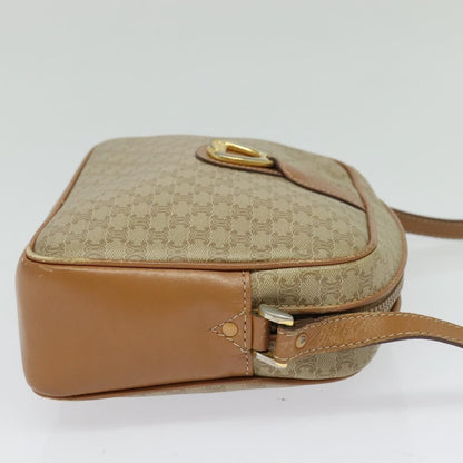 Celine Macadam Shoulder Bag PVC Leather, BEIGE, CANVAS, Shoulder bag