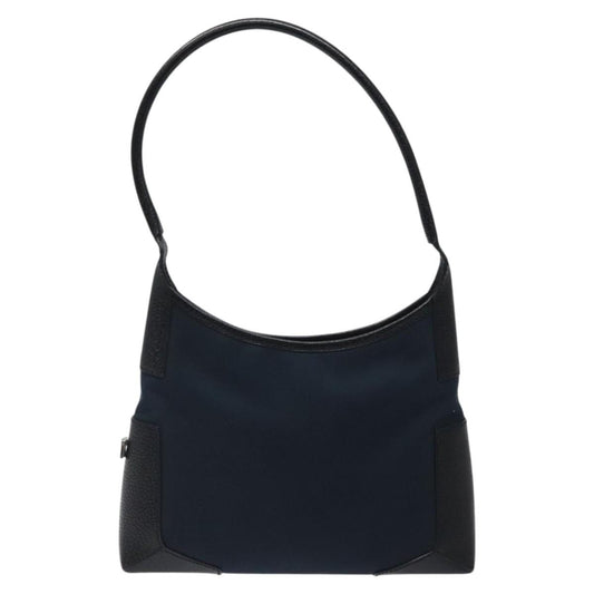 Salvatore Ferragamo Vintage Shoulder Bag Canvas, NAVY, CANVAS, Shoulder bag