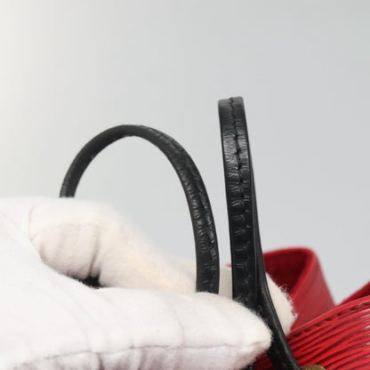 Louis Vuitton Petit Noe Handbag Two Tone Epi Leather, RED, LEATHER, Handbag