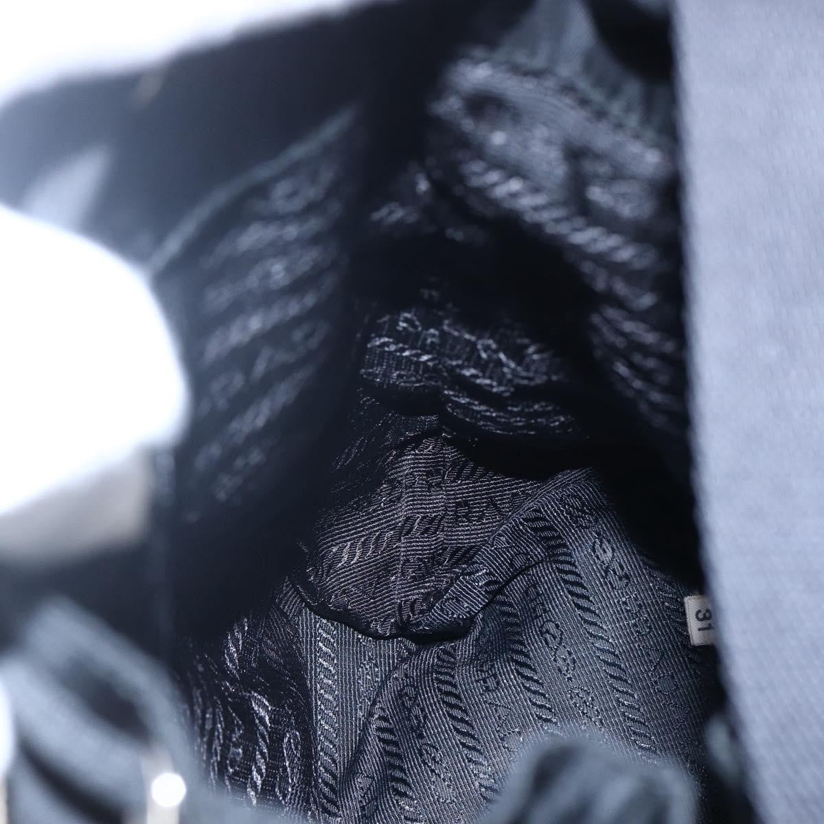 Prada Duet Drawstring Bucket Bag Tessuto, Black, Nylon, Handbag
