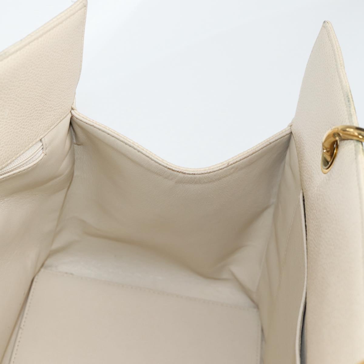 Chanel Vintage Grand Shopping Tote Quilted Calfskin, GOLD, LEATHER, Tote bag