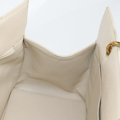 Chanel Vintage Grand Shopping Tote Quilted Calfskin, GOLD, LEATHER, Tote bag