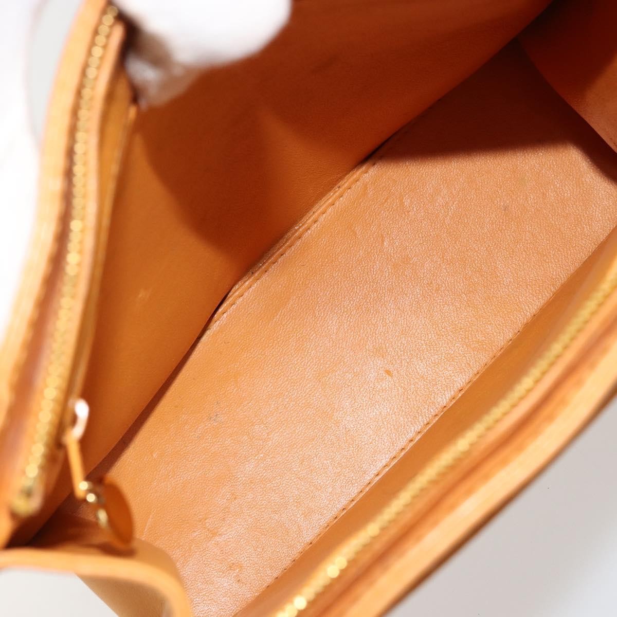 Chanel Vintage Logo Tote Leather, Camel, Leather, Tote Bag
