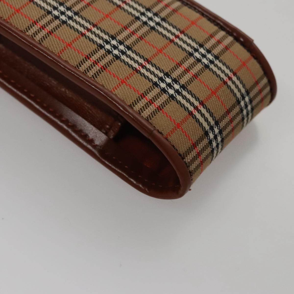 Burberry Nova check Pochette Canvas, BEIGE, CANVAS, Clutche & pouche