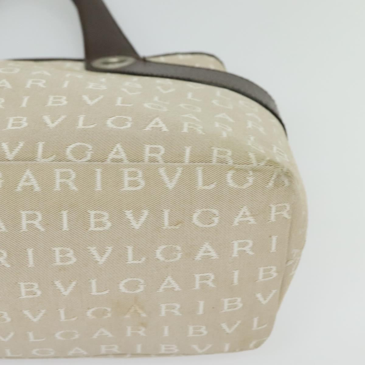 Bvlgari B.Zero1 Logomania Bag Canvas with Leather, BEIGE, CANVAS, Tote bag