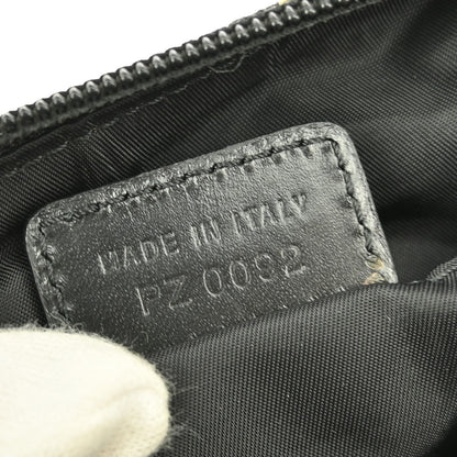 Christian Dior Vintage Trotter Handbag Canvas, BLACK, CANVAS, Handbag
