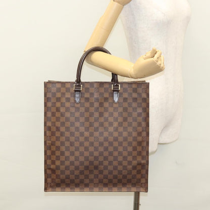 Louis Vuitton Sac Plat Bag Damier, BROWN, CANVAS, Handbag