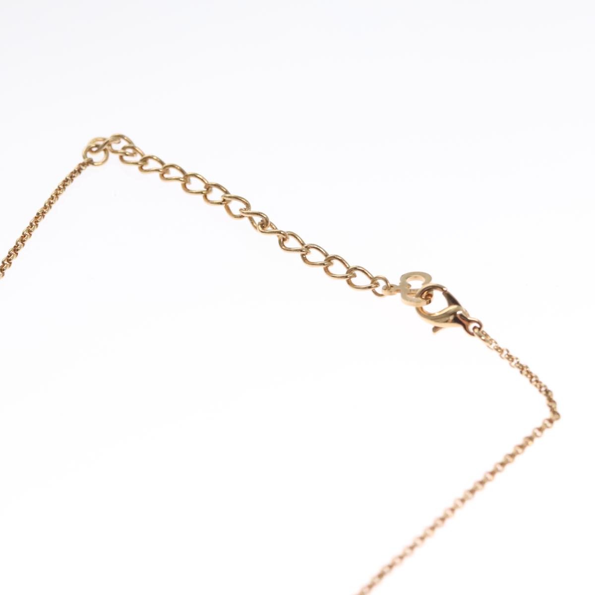 Christian Dior CD Pendant Necklace Metal, GOLD, METAL, Necklace