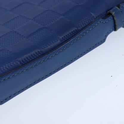 Louis Vuitton Organiser Atholl Leather, BLUE, LEATHER, Wallets