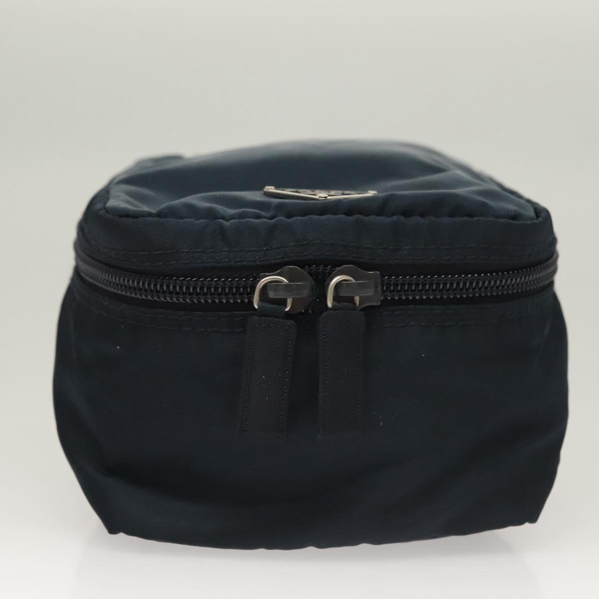 Prada Zip Around Toiletry Bag Tessuto, Navy, Nylon, Clutch