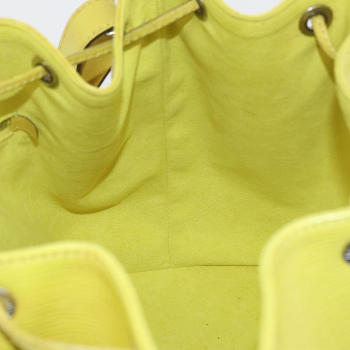 Louis Vuitton Petit Noe Handbag Epi Leather, Green, Leather, Handbag