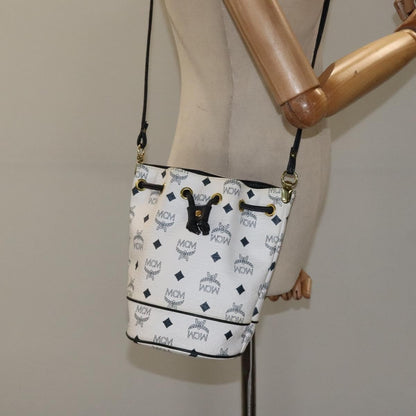 MCM Visetos Shoulder bag PVC, White, PVC, Shoulder Bag