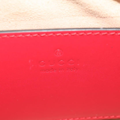 Gucci GG Marmont Pochette Shoulder Bag Matelasse Leather, RED, LEATHER, Clutche & pouche