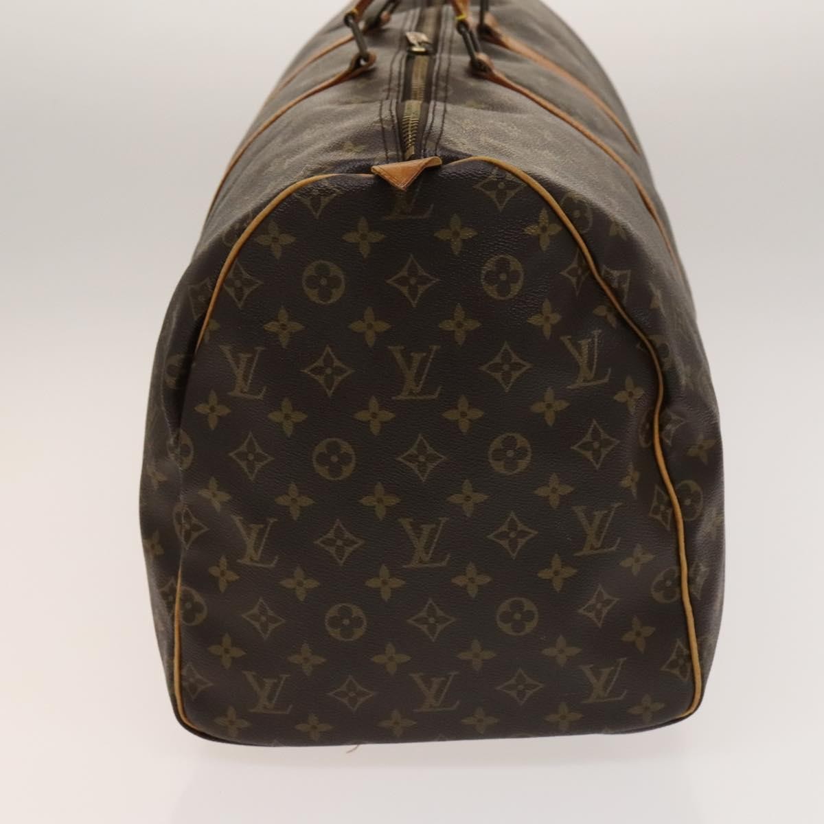 Louis Vuitton Keepall Bag Monogram Canvas, BROWN, CANVAS, Travel bag