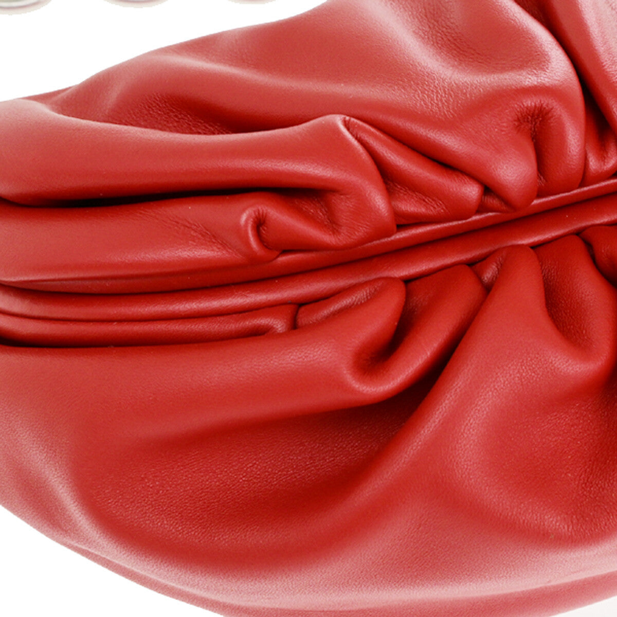 Bottega Veneta The Chain Pouch Leather, RED, LEATHER, Clutche & pouche