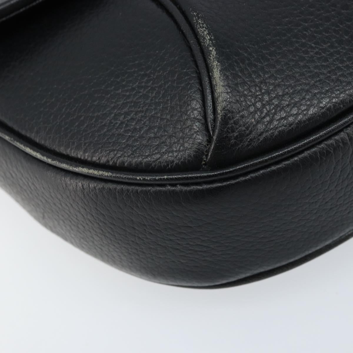 Burberry Flap Shoulder Bag Leather, BLACK, LEATHER, Shoulder bag