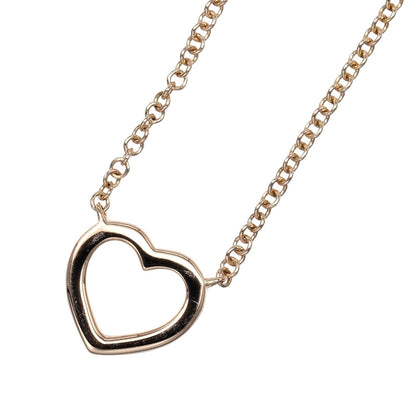 Tiffany & Co. Metro Heart Pendant Necklace 18K Rose Gold and Diamonds, GOLD, ROSE_GOLD, Necklace