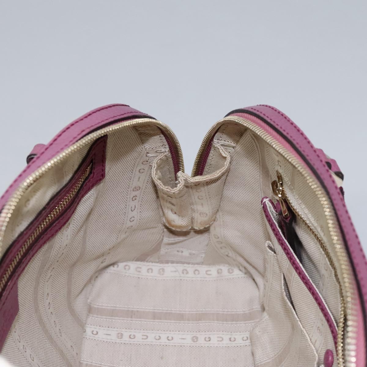 Gucci Lady Dollar Dome Satchel Leather, PINK, LEATHER, Handbag