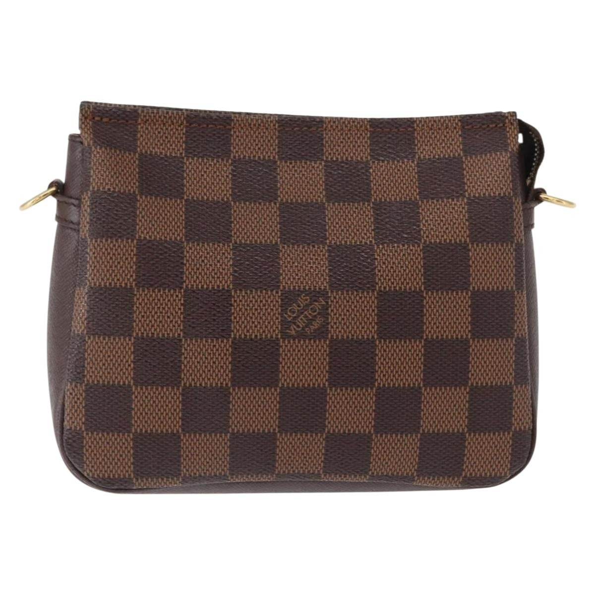 Louis Vuitton Trousse Make Up Bag Damier, BROWN, CANVAS, Clutche & pouche