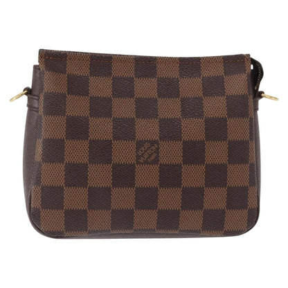 Louis Vuitton Trousse Make Up Bag Damier, BROWN, CANVAS, Clutche & pouche