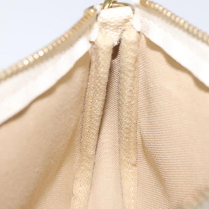 Louis Vuitton Pochette Accessoires Damier, WHITE, CANVAS, Clutche & pouche