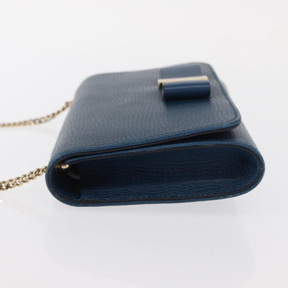 Chloe Vintage Shoulder Bag Leather, Blue, Leather, Shoulder Bag