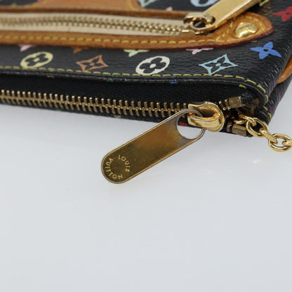 Louis Vuitton Pochette Accessoires Monogram Multicolor, BLACK, CANVAS, Clutche & pouche