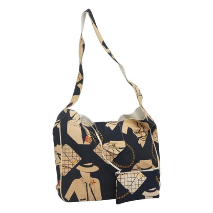 Chanel Miss Mademoiselle Shoulderbag Canvas, NAVY, CANVAS, Shoulder bag