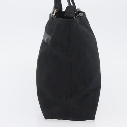 Salvatore Ferragamo Gancini Tote Gancini Canvas, BLACK, CANVAS, Tote bag