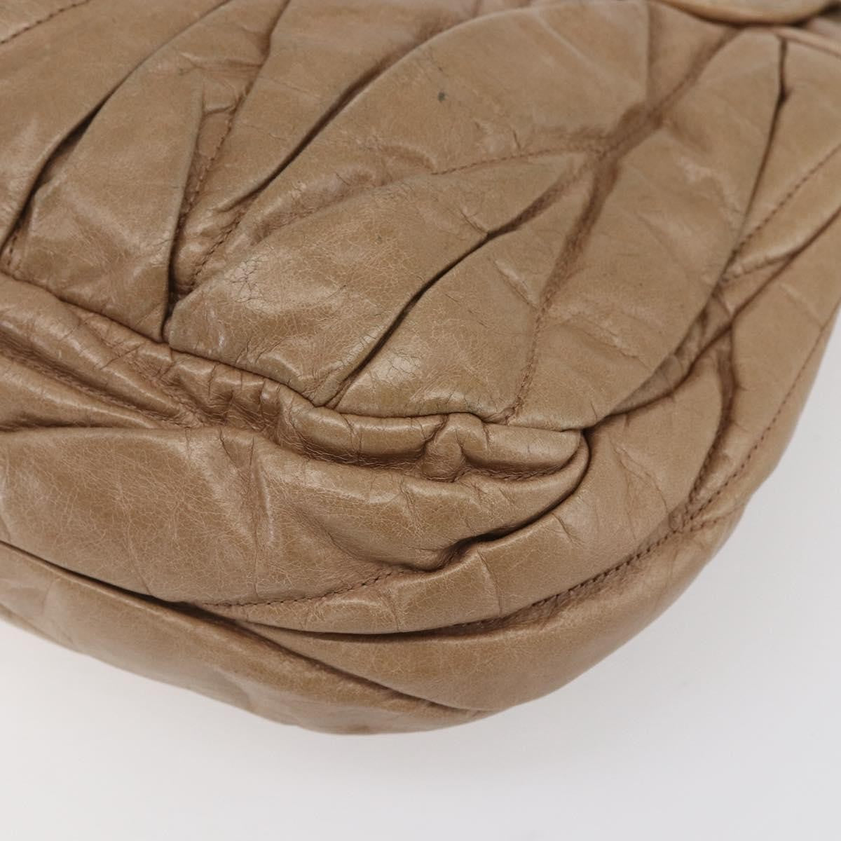 Miu Miu Coffer Convertible Hobo Matelasse Leather, BEIGE, LEATHER, Handbag