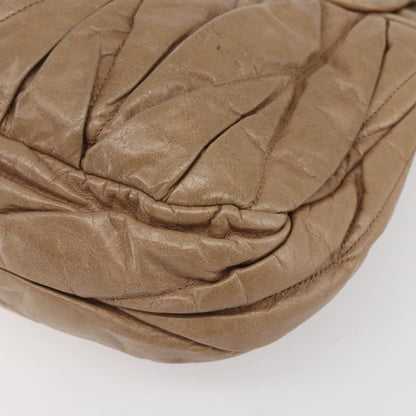 Miu Miu Coffer Convertible Hobo Matelasse Leather, BEIGE, LEATHER, Handbag