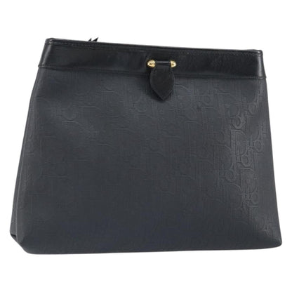 Christian Dior Trotter pouch Canvas, Black, Canvas, Clutch