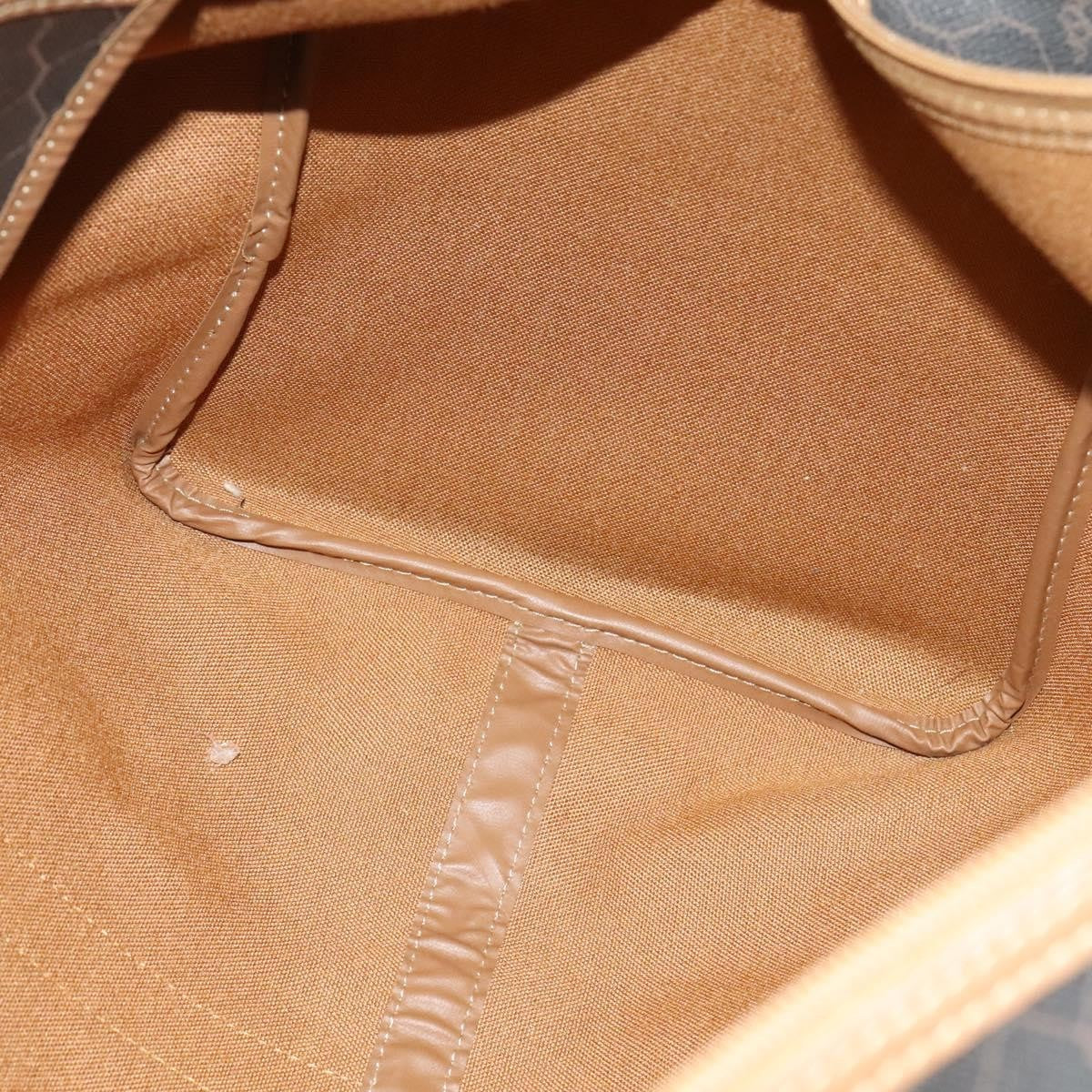 Christian Dior Vintage Honeycomb Handbag Canvas Leather, BLACK, CANVAS, Handbag