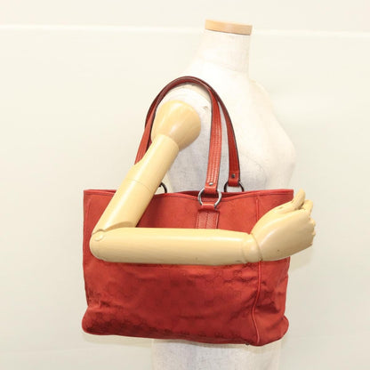 Gucci Vintage Open Tote GG Canvas, Red, Canvas, Tote Bag