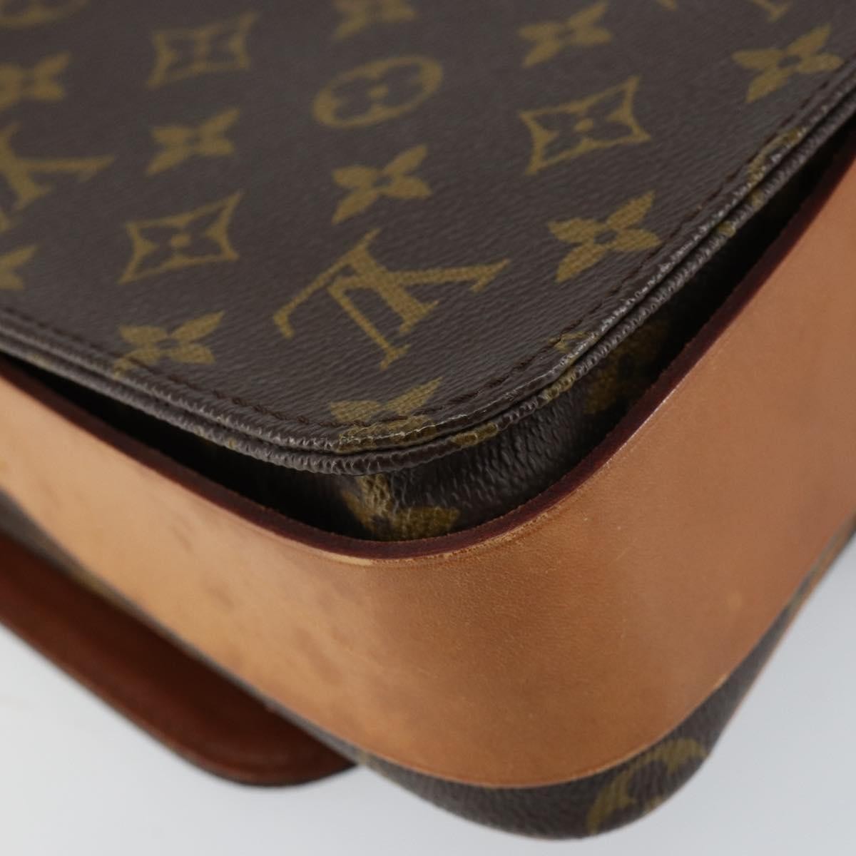 Louis Vuitton Cartouchiere Handbag Monogram Canvas, BROWN, CANVAS, Shoulder bag