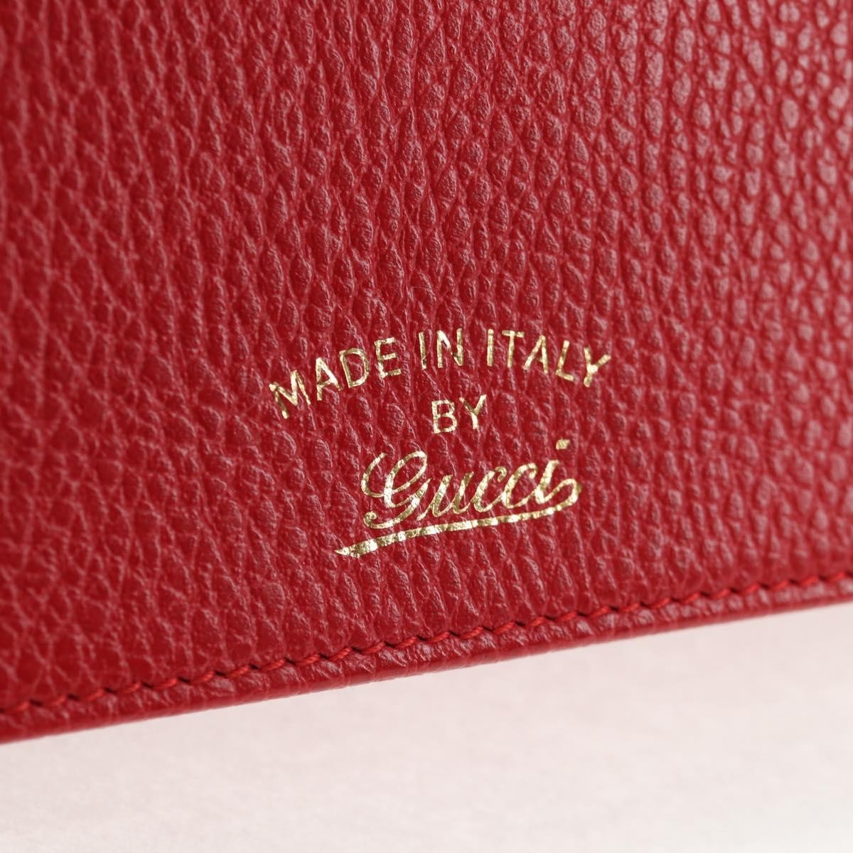Gucci Wallet on Strap Leather, RED, LEATHER, Wallets