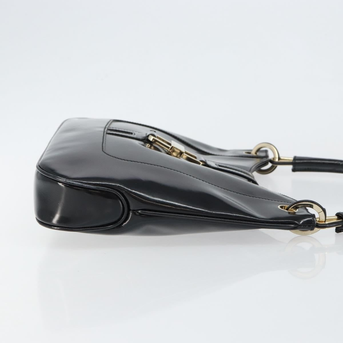Gucci Jackie Bag Patent Leather, BLACK, PATENT_LEATHER, Shoulder bag